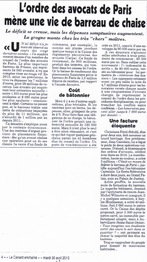Article Canard enchainé